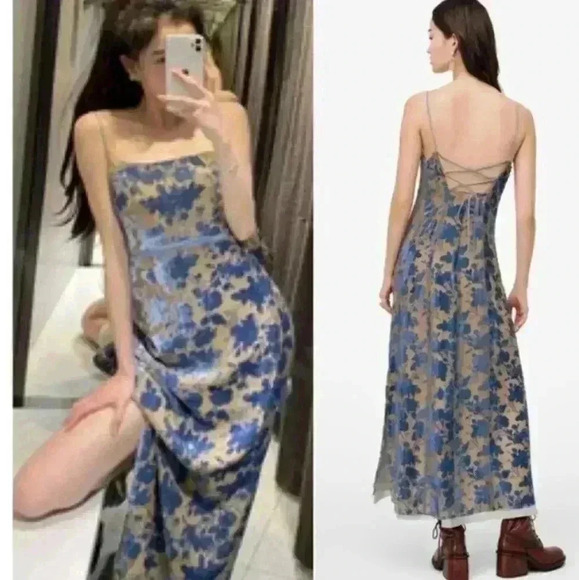 ✨SALE✨Zara Limited Edition Velvet Dress Size M - Picture 2 of 15